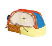 Genérico Pencil Pouch Cute, Large Capacity Star Pattern Stationery Bag, 9.06x4.72x5.51 Inches Adorable Compact Sturdy Zipper Portable Cosmetic Organizer, School Supplies for Teen Girls