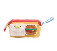 Genérico Pencil Pouch, Pen Storage Bag, Large Capacity Portable Cute Cartoon Bear Wide Opening Stationery Case for Children, Oxford Cloth Material, 9.84x4.72x3.35 Inches, 123g