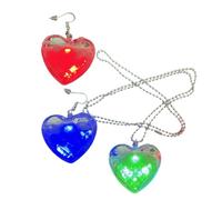 Genérico Pendant Earrings - USB Charging Retro Jewelry | Lighted Drop Earrings and Necklace Set for Birthdays, Weddings, Christmas, Dating, Parties, Bars, Mothers, Sisters, Wives, Gift Idea