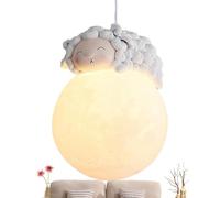 Genérico Pendant Lamp Milk White Ball Lamps, Modern Round Pendant Lighting