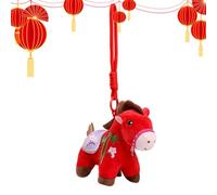 Genérico Pendente Cavallo Peluche 2026, Ciondolo Portafortuna Anno Nuovo | Accessorio Decorativo per Borse, Auto, Regalo per Ragazze, Donne, Fidanzato, Natale e San, Charm Elegante e
