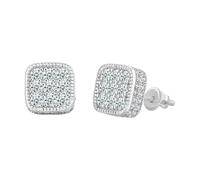 Generico Pendientes persas Mosan Earrings Female Love S925 Sterling Silver Needle Zircon Six Moissanite Earrings Pendientes 20 mm, Talla única, Cobre, Sin piedra preciosa