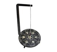 Genérico Pendulum Holder Stand, Handmade Metaphysical Divination Board Set, 7.01 Inches Wooden Vertical Stand, Energy Work Tarot Reading Altar for Witch Supplies