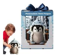 Genérico Penguin De Felpa Súper Realista | Penguin De Ai Súper Realista | 2025 Actualizado Mis De Pingüinos Realistas | Pingüino De Interactivo Divertido para Niños Sala De Estar De