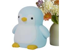 Genérico Penguin Night Lamp - Colorful Silicone Light for Kids | Cute Touch Control with Soft Glow, Portable Bedroom Bathroom Bedside Tabletop Hallway Nursery School Everyday