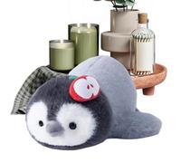 Genérico Penguin Stuffed Animal - Plush 25cm | Cute Plush Hugging Toy | Soft Lying Penguin Pillow | For Kids Girls Boys Sofa Bed Home Nursery Car Birthday, Portable Design