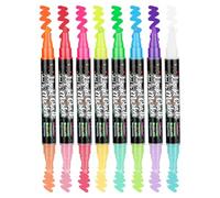 Genérico Pens - Erasable Double Ended Chalk Marker, Wedding Sign Whiteboard Supply, Vibrant Liquid Ink for Classroom Artists Home Kitchen Use Smooth Risk-Free Ink, Office Stationery, Multi Color