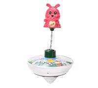 Genérico Peonza Musical Eléctrica Conejo De Pascua - Educativo Infantil De Dibujos Animados | Spinner con Luces Y Sonidos para Bebés Juego De Rotación Luces Regalo Primavera Niños