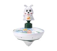 Genérico Peonza Musical Eléctrica Conejo De Pascua - Educativo Infantil De Dibujos Animados | Spinner con Luces Y Sonidos para Bebés Juego De Rotación Luces Regalo Primavera Niños