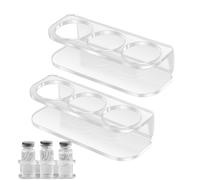 Genérico Peptide Storage Case, 2 Piece Peptide Holder, 3.62x1.38x1.18 Inches Wall-Mounted Reusable 3-Slot Rack, Portable Organizer for Medicine Diabetic, Travel, Home, Fridge, Women and Men Use