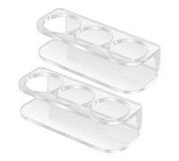 Genérico Peptide Storage Case Organizer, 2 Piece Fridge Holder Rack, Wall Mounted 3-Slot Portable Container for Medicine Diabetic Supplies Travel Home Women Men Health Use, 9.2x3.5x3cm
