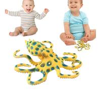 Generico Pequeña figura animal oceánica - Escultura de pulpo anillos azules, criatura educativa del mar PROP | Desktop Decoration Marine Life Model