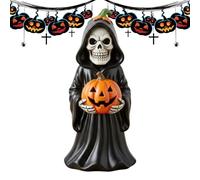 Generico Pequeña Figura de Esqueleto - Modelo de Resina Artesanal, de Personaje, Figura espectral de Vacaciones, Escultura de Esqueleto Coleccionable | para Interiores domésticos, an