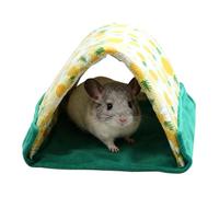 Genérico Pequeña Tienda para Mascotas - Cama de Conejo Triangular 2 en 1, Escondite de Chinchilla | Hábitat ideal para Conejos, Dragones barbudos y Pequeños Animales de Compañía, Recinto Interino