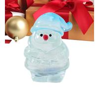 Generico Pequeñas figuras de Papá Noel - Decoraciones para de resina transparente | navideños en miniatura que brillan en la oscuridad - para jardín de , escenas en miniatura y
