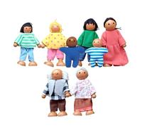 Genérico Pequeñas Figuras de Personas - Pequeñas Familiares Lindas Casa de - Conjunto Familiar de Casa de | para Niños Niñas Jardín de Cumpleaños Navidad Año Nuevo Escuela Guardería