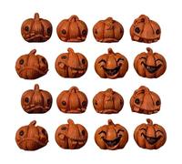 Generico Pequeñas figuras de resina pequeñas calabazas de 16 paquetes, artesanales, juego de esculturas para las vacaciones, calabazas decorativas | mesa de comedor mesa de comedor dormitorio