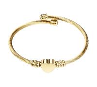 Genérico Pequeño 8 Pulsera Joyería Pulsera Para Mujer Plateado/Rosa/1 Oro Plated OT Clasp Pulseras Junco Natural Pareja Ancho Anillos, talla única, Metal, No es una piedra preciosa