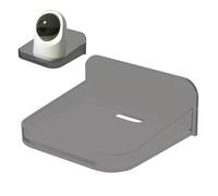 Genérico pequeño estante de pared - colgante ligera, compacta y duradera, pantalla adhesiva, organizador de hogar moderno | Flotante para ventana, espacio inquilino, estudio, couloi