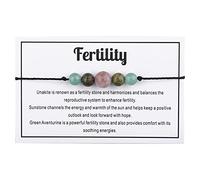 Genérico pequeño par 4 elástico anillos hechos a mano tejido pulsera joyería regalos para mujeres niñas pulsera abuela ancho joyería, talla única, Material mixto, No es una piedra preciosa