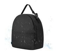 Generico Pequeño ventilador de viaje con luz LED antigoteo, organizador electrónico multiusos portátil con cremallera para pequeños electrodomésticos y artículos de tocador, multicolor, S, Consulte la