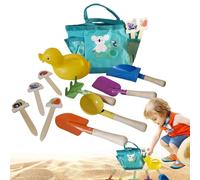 Genérico Pequeños Juguetes de,Kit para Construir Castillos De 9 Piezas - Herramientas Y Juegos De Excavación Al Aire Libre para Niños Y Niñas De 3+ Años, Actividades para Vacaciones En La Playa