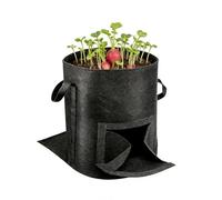 Genérico per coltivare patate e pomodori in Tessuto Non Tessuto - Vaso da coltivazione traspirante riutilizzabile | Grow Bag per ortaggi con drenaggio e crescita Radici | per balcone giardino Terra