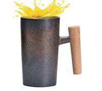 Generico Per il latte in ceramica - Per bicchieri da 220 ml, elegante manico in legno stile minimalista resistente al calor, portabebiande liscia | per la preparazione Caffè, la Ceremonia