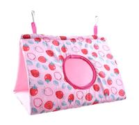 Genérico per Pappagallini - Poliestere Cotona 17,5x11x14 Cm | Da Gioco Pr La Stagione Invernale with Amaca Integrata, Interno, Sicuro, Casetta per Pappagal