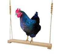Genérico Perch Swing - Wood, 40x110cm Perch Ladder Sturdy Chicken Swing - Handmade Durable Design and Indoor Outdoor Use, Wooden Chicken Standing Frame For Chickens, Roosters, Hens, Large Parrots