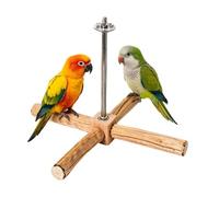Genérico Percha de Jaula de Pájaros Parque Giratorio en Madera Natural