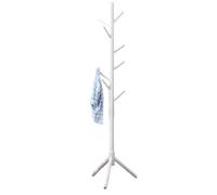 Genérico Percha de madera independiente - 8 ganchos | Percha estable y resistente, soporte para sombrero, ideal para entrada, pasillo, dormitorio, mobiliario funcional