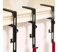 Genérico Percha de repisa 2 en 1 para guirnalda, perchas ajustables para mantel con peso, perchas para guirnaldas de chimenea, resistentes para colgar decoraciones navideñas, 3 piezas