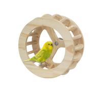 Genérico Percha para Loros | Rueda De Ejercicio De Madera para Jaula | Rueda De Ejercicio para Juguetes De NINFA,para Periquito, NINFA, Conuro, Canario, Agapornis, Yaco, Cacatúa, Guacamayo