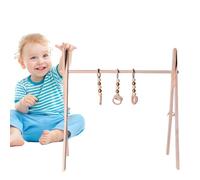 Genérico Perchero de Madera - Barra para Colgar Pino Natural 120x40x100 cm | Organizador de guardarropa para niños, muebles de almacenamiento para guardería, soporte para vestir a niños pequeños par