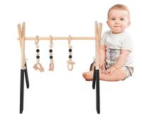 Genérico Perchero de Madera - Barra para Colgar Pino Natural 120x40x100 cm | Organizador de guardarropa para niños, muebles de almacenamiento para guardería, soporte para vestir a niños pequeños par