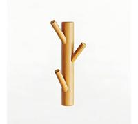 Genérico Perchero de Pared de Madera Forma de Árbol, con Ganchos de 45°, con Aceite de Cera de Madera, para Abrigos, Sombreros, Pasillo, Dormitorios, Salóns, Resistentes(Logs,6 hooks*60cm)