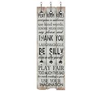 Genérico Perchero de Pared Thank You con 6 Ganchos 120x40 cm,Casa y jardín,Decoración,Percheros para Sombreros y abrigos-245850