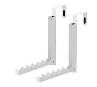 Generico Perchero de puerta | 2 piezas estante para puerta con 6 ganchos | Perchero de mayor capacidad | Para baño, ducha, apartamento, armario, cocina, dormitorio de lavandería