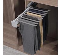 Genérico Perchero extraíble para Pantalones, Perchero extraíble, Almacenamiento para Armario, Extensible, Ahorra Espacio, Estilo cajón, Barra para Perchas, Carrito con Ruedas, Perchero para Pantalone