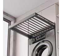 Genérico Perchero extraíble para Pantalones Que Ahorra Espacio para armarios y Balcones, Organizador Oculto bajo el Armario (61-66 cm de Ancho), Ideal para lavadoras y armarios, Optimiza el almacenam