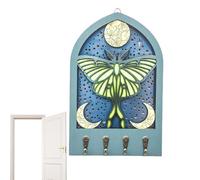 Genérico Perchero Mural - Colgador Multifuncional Madera Resistente Ahorraespacio | Ganchos Para Toallas De Baño,Para entradas, dormitorio, casa, baño, puerta y armario