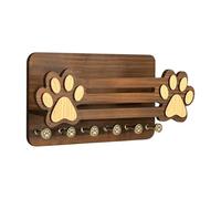 Genérico Perchero para correas de perro,Estante Flotante Decorativo con 6 Ganchos - Perchero para llaves y correas de perro,En Hogar Recibidor Salón Cocina Dormitorio Apartamento Pisos