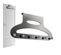 Genérico Perchero para Puerta Abrigos - Estante organizador metálico de un dormitorio - Organizador Detrás de la Puerta | Para Baño Habitación Aseo Entrada Hogar Apartamento Casa Rural