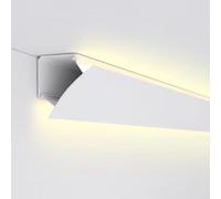 Genérico Perfil de Aluminio para techos suspendidos, Soporte para Tira LED de 1 m, moldura para Aplique de Esquina, moldura Lineal de Corona, zócalo de 6 m para soluciones de iluminación LED Ocultas