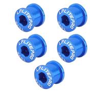 Genérico Pernos De Encadenador - Pernos De Doble De Bicicleta | Pernos De Amenazas Individuales | Bolsas De Rueda De Cadena Tuercas Tornillos De Disco 7075 Aluminio M8 CIGO DE PIEZO para BIQUETA DE C