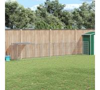 Genérico Perrera Plateada 6,05 m² Acero,Producto para Mascotas y Animales,Productos para Mascotas,Productos para Perros,Casetas y cercados para perros-3082204