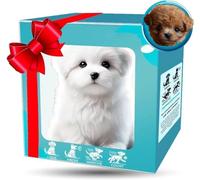 Genérico Perrito Juguete Ladra y Anda, Perro Robot, Perro De Peluche Interactivo,Cachorro Robot Realista Que Actúa como Un Cachorro De Verdad (D)