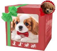 Genérico Perrito Juguete Ladra y Anda, Perro Robot, Perro De Peluche Interactivo,Cachorro Robot Realista Que Actúa como Un Cachorro De Verdad (C)