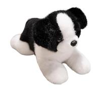 Genérico Perrito Luminoso De Peluche - 28 Cm Animal Relleno | Border Collie Suave con Luz Nocturna Muñeco Tierno para Habitación Infantil Mesita Regalo Consuelo